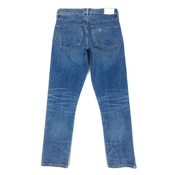 CITIZENS OF HUMANITY Elsa Mid Rise Slim Fit Crop Jeans 25 Dark Wash Denim Ankle - Picture 8 of 12